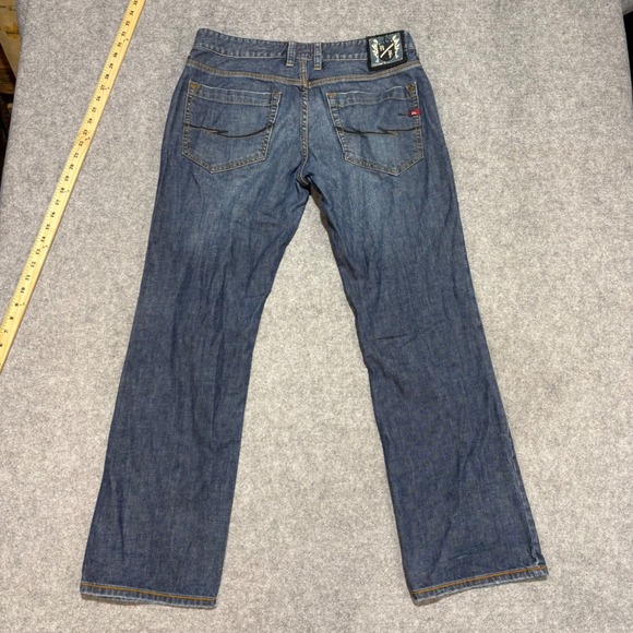 Quiksilver Other - Quiksilver Reese Forbes Signature Jeans Men 34 Blue Denim Skate Relaxed Straight